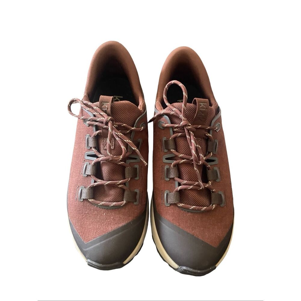 Kizik Unisex Brown Wasatch Hands-Free Athletic Sneakers Size Mens 9 Womens 10.5